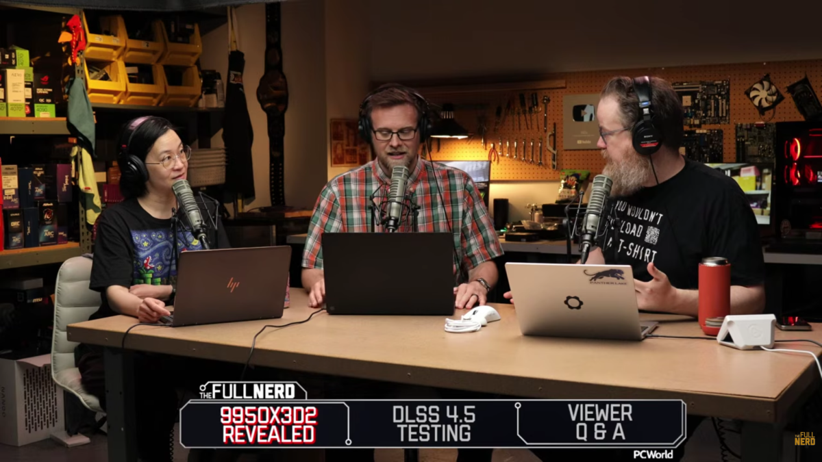 The Full Nerd Episode 392 - Alaina, Adam, and Will sitting at the table and talking