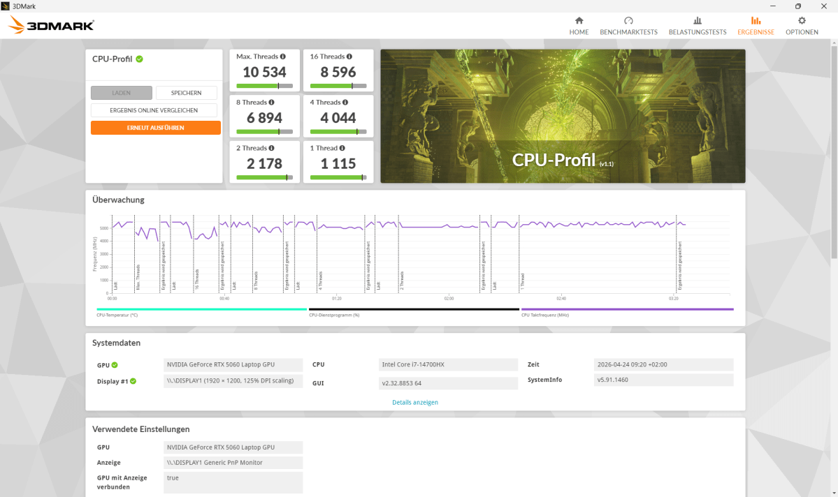 Test Tulpar T6 V3 5 1 cpu profil