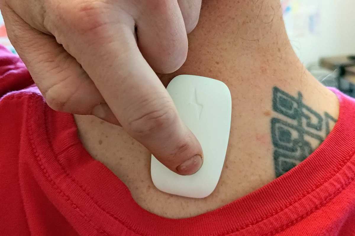 Upright Go 2 accessory for fixing posture on neck