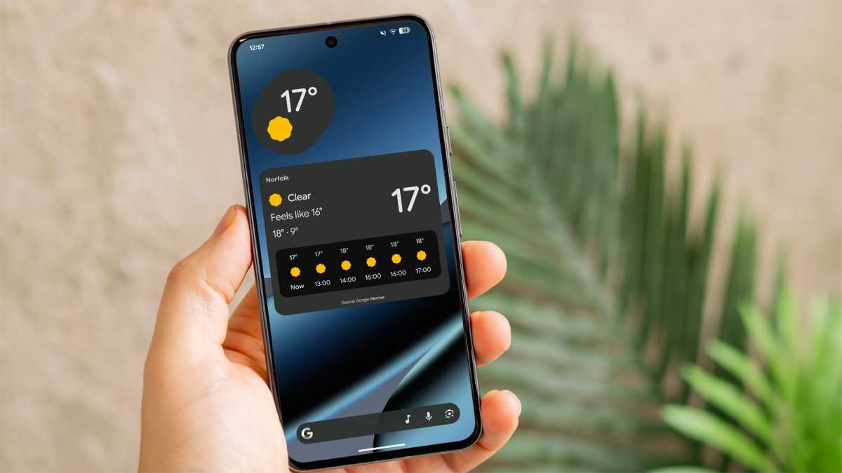 google pixel weather widgets