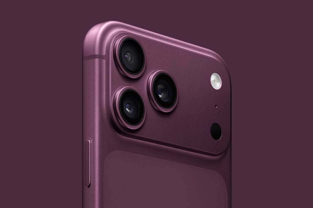 leaked iPhone 18 Pro color render in dark cherry