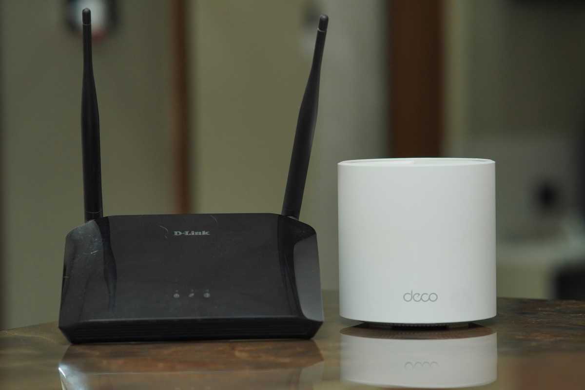 Router and gateway on a desktop