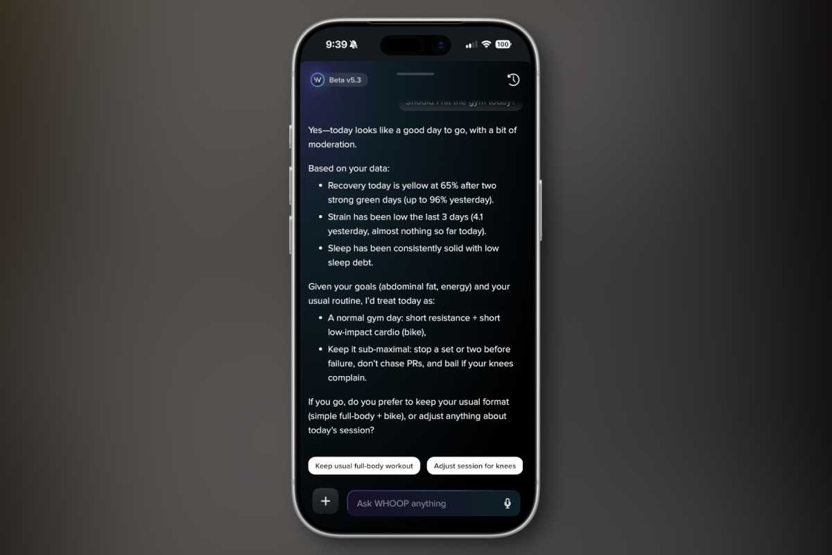 Whoop LLM 