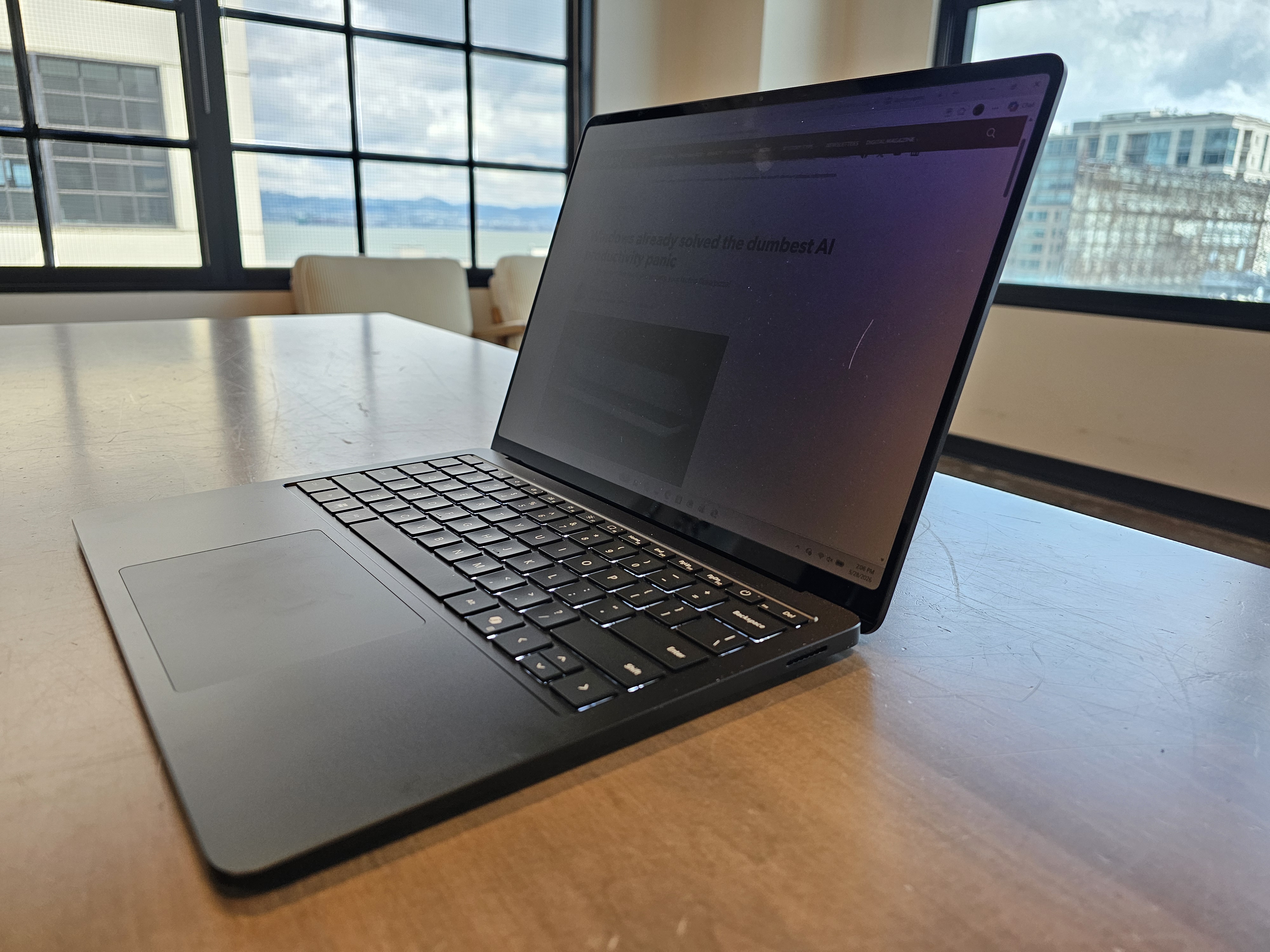Surface Laptop 8 for Business privacy screen on