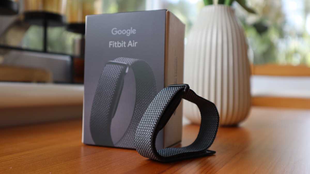 Fitbit Air next to box