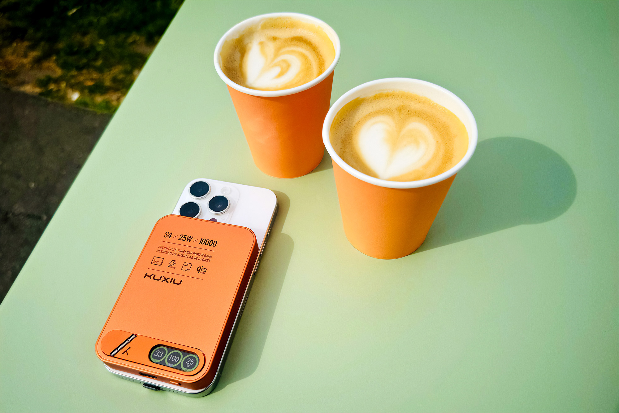 Kuxiu S4 Semi-Solid Safe 25W Wireless 10K Power Bank