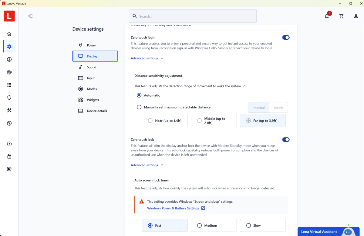 Laptop utility app presence detection