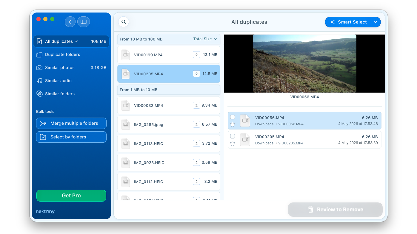 Nektony Duplicate File Finder