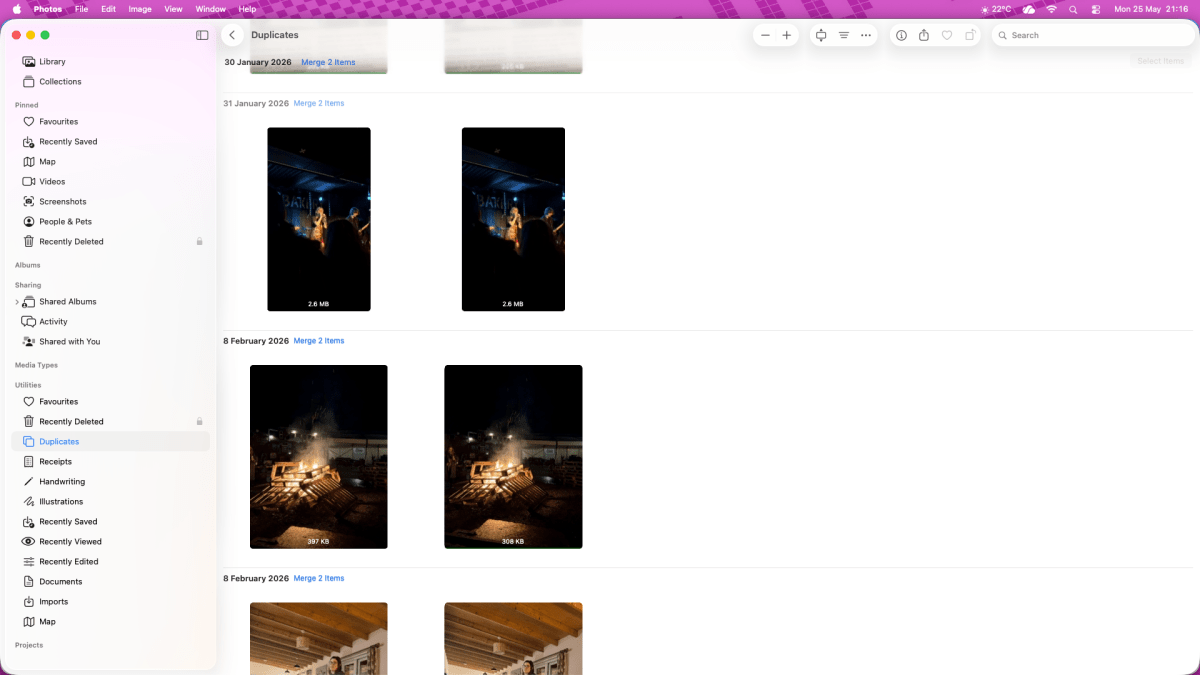How to find and delete duplicate files on macOS Photos APP