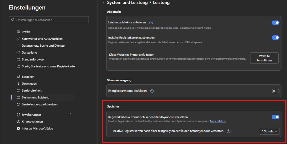 RAM optimal Edge Speicheroptimierung 1