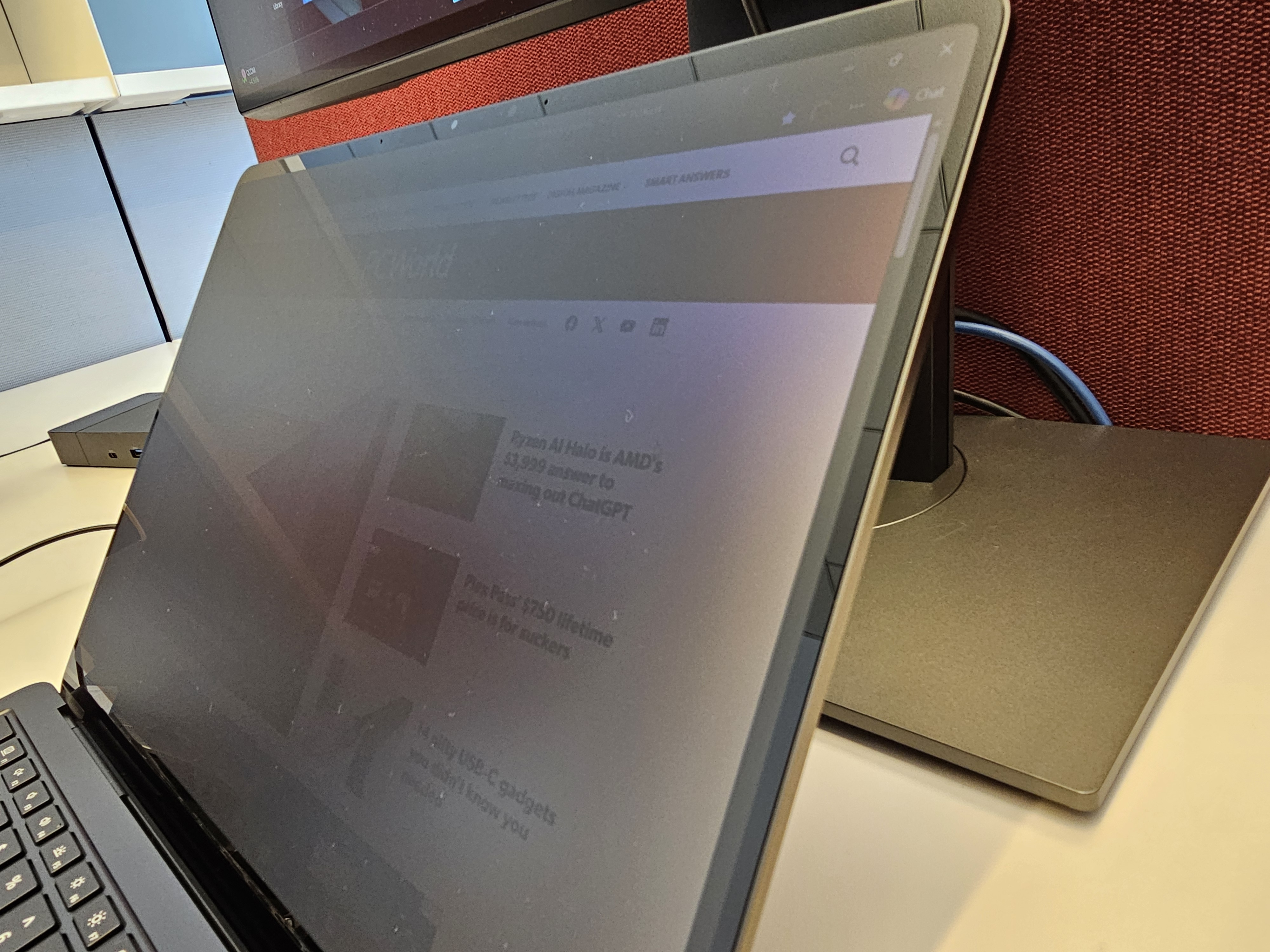 Surface Laptop 8 privacy shield on side