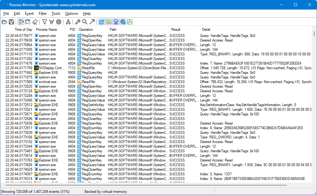 Systemmonitor Procmon