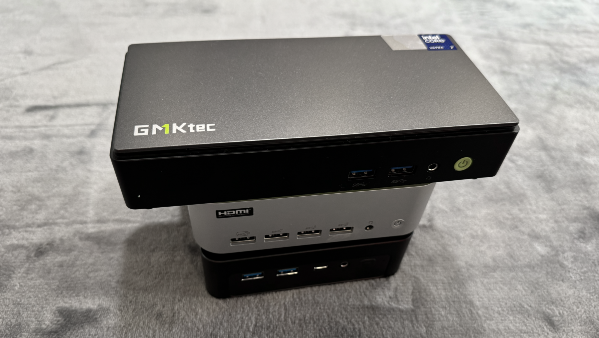 Test GMKtec NucBox K13 turm mit anderen Minis