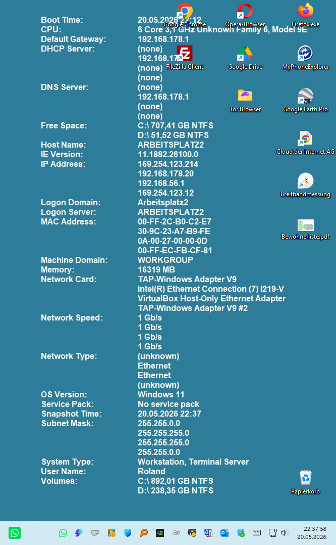 Windows individualisieren bginfo