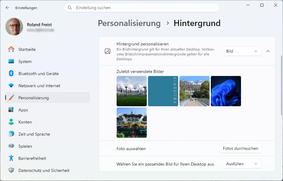 Windows individualisieren hintergrund