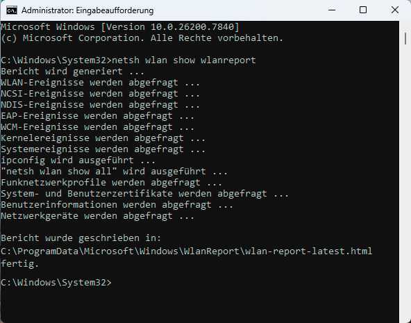 WLAN-Report
