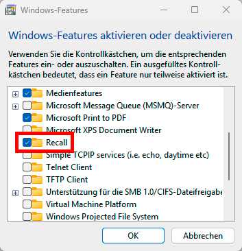 Windows Features