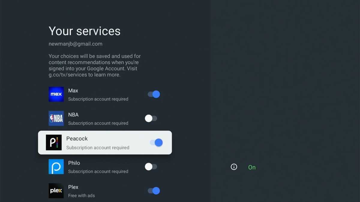 A unique Google TV feature: Choosing what shows up on the home screen.