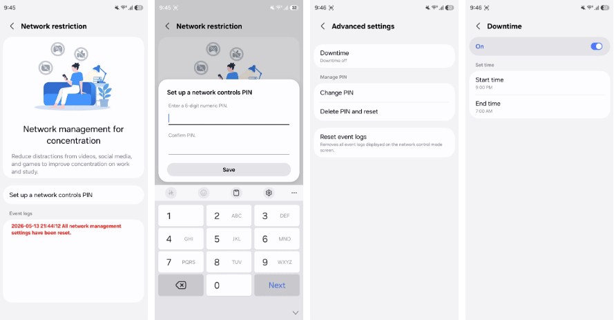 samsung one ui 9 network restriction mode