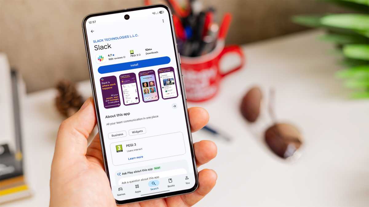 Slack app on Google Play Store
