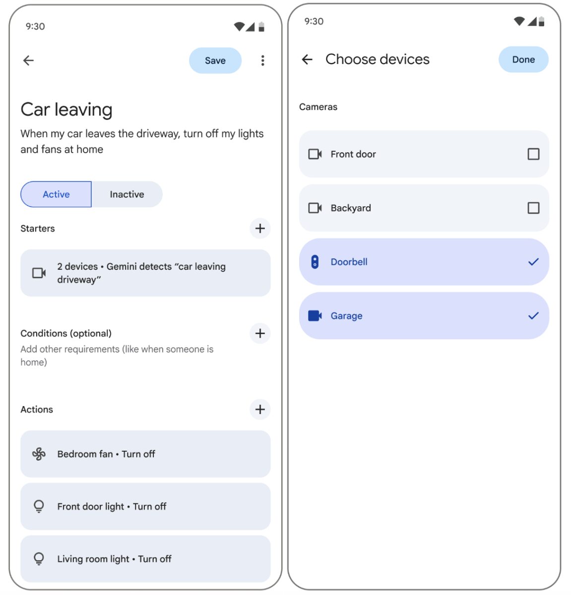 Google Gemini for home automations