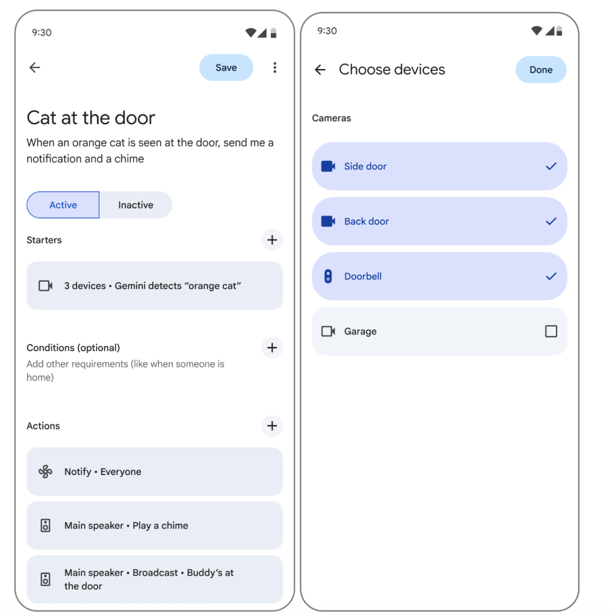 Google Gemini for home automations