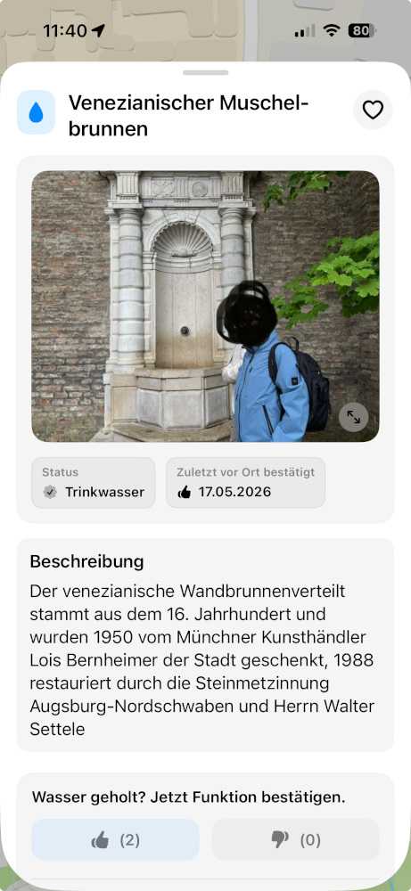 Watrify: Ruck zuck ist ein Bild zu einem vorhandenen Eintrag hochgeladen