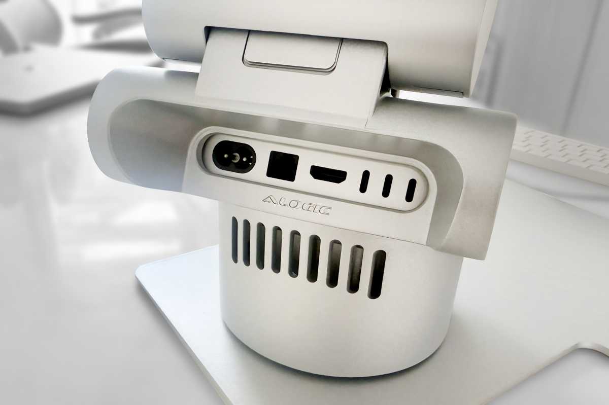 Alogic Aspekt Omni Stand Mac mini M4 rear ports