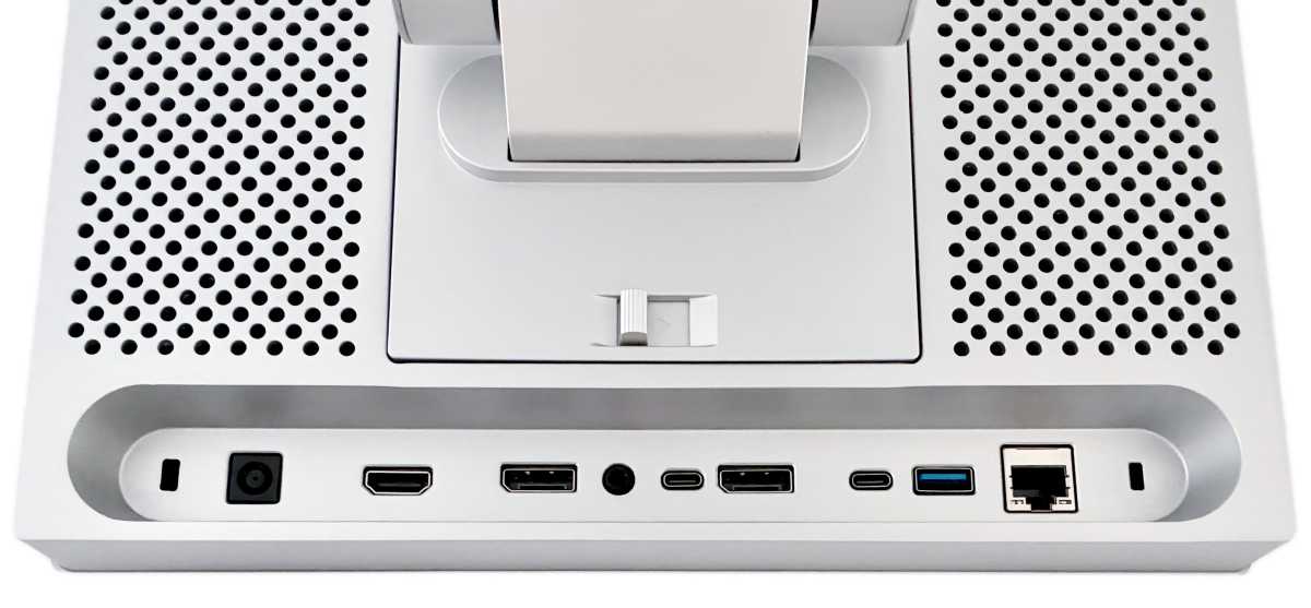 Alogic Aspekt Touch 32 inch Display rear ports