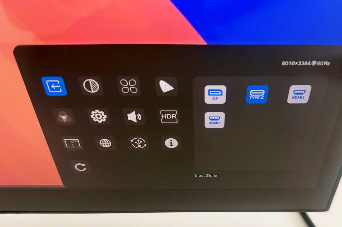 Alogic Clarity 6K Touch 32 inch Monitor OSD