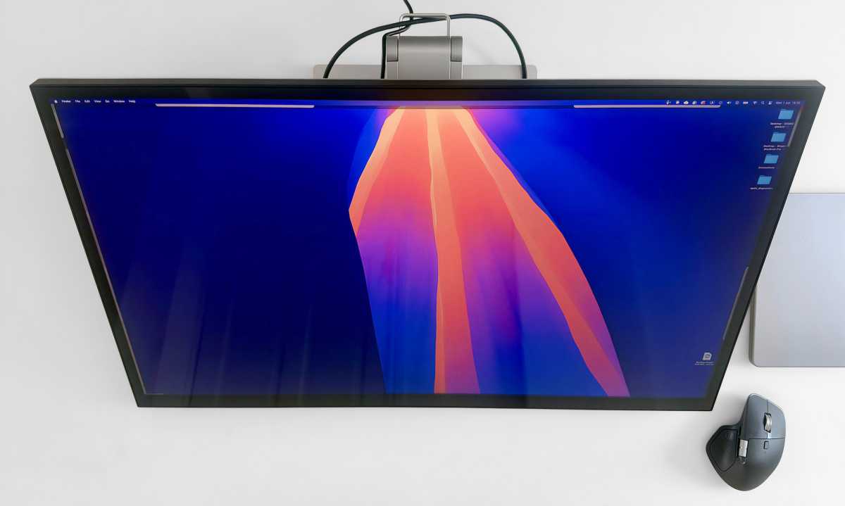Alogic Clarity 6K Touch 32-inch Monitor lowered flat