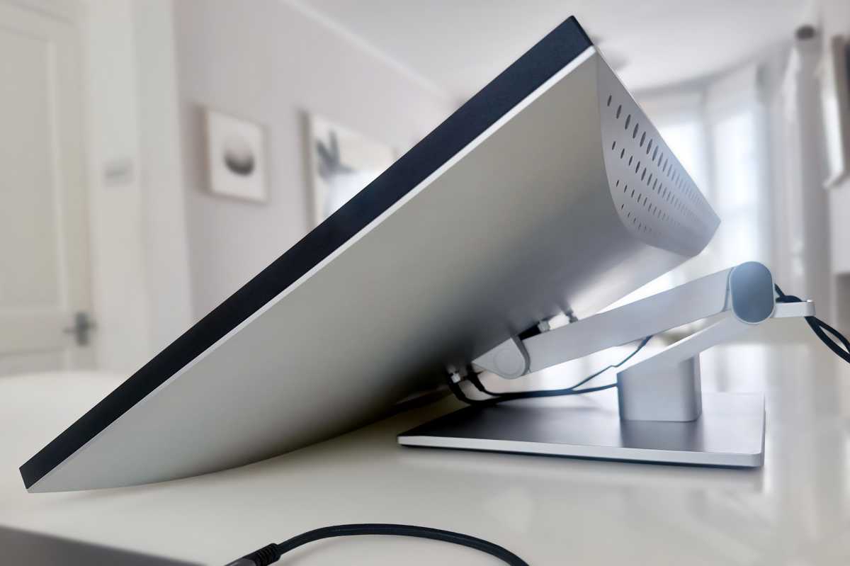 Alogic Clarity 6K Touch 32 inch Monitor lowered side