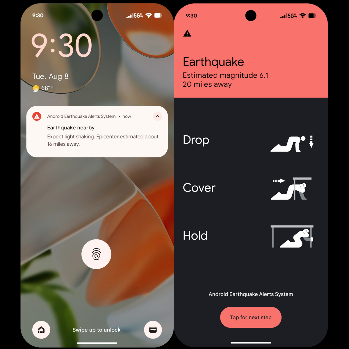 Android Erdbeben Warnsystem