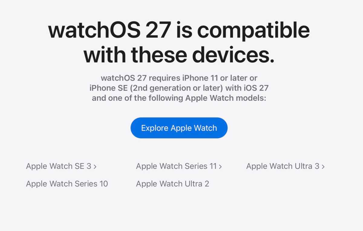watchOS-27-Kompatibilität