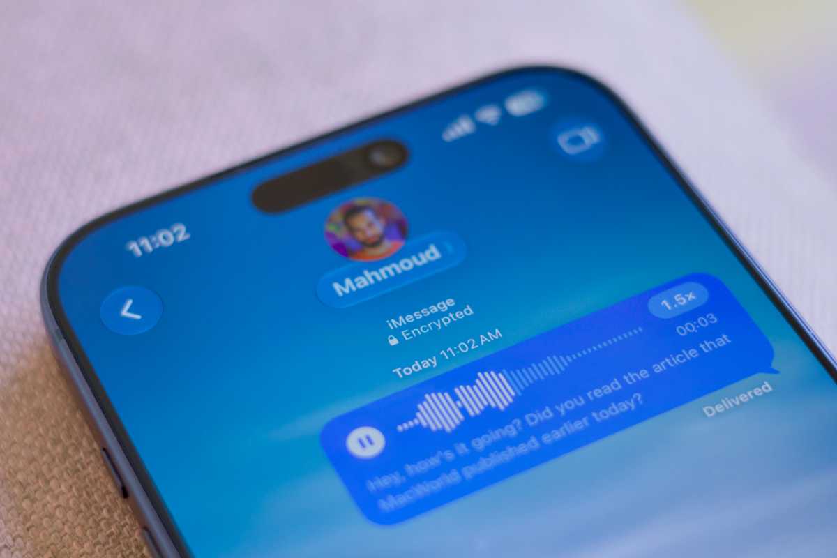 Clearer voice message speed controls on iOS 27