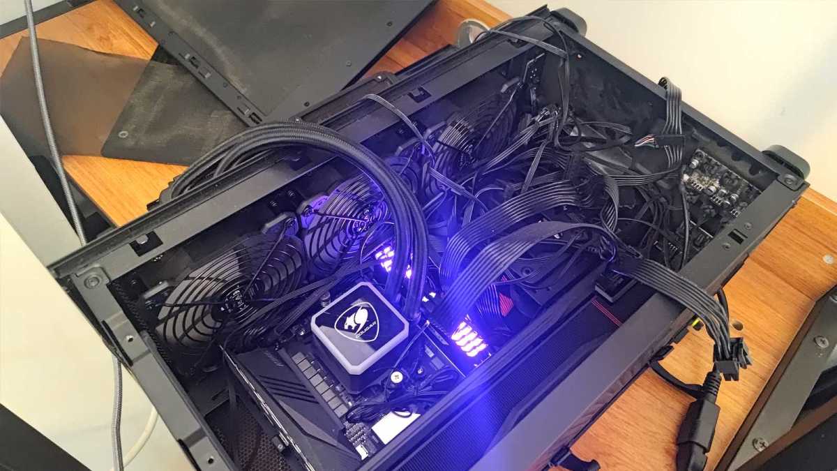DIY Steam Machine build with internal components exposed