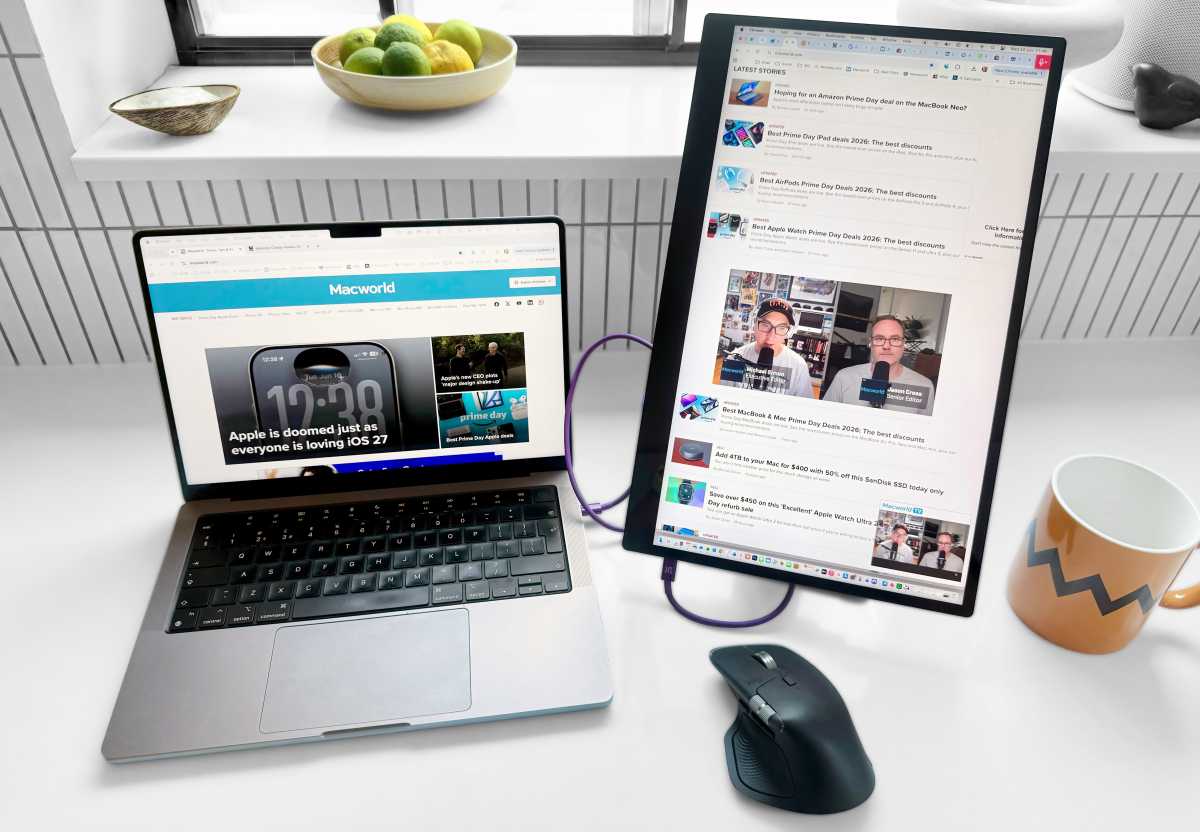 Espresso Pro 4K multi touch 17 inch display Portrait