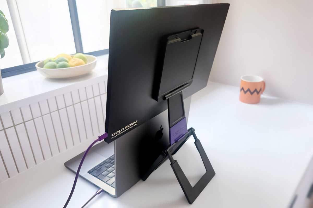 Espresso Pro 4K multi touch 17 inch display stand back