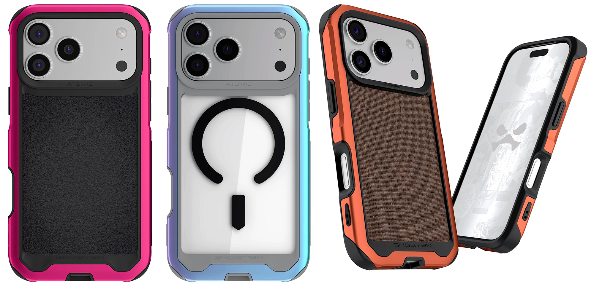 Ghostek Atomic Slim iPhone 17 Pro Case – Anti-slip grip in wide range of colors