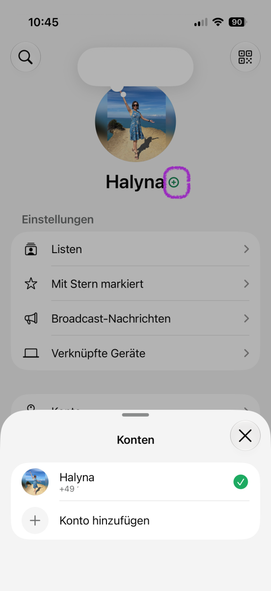 Whatsapp lässt iPhone-Nutzer zwei Konten gleichzeitig verwenden
