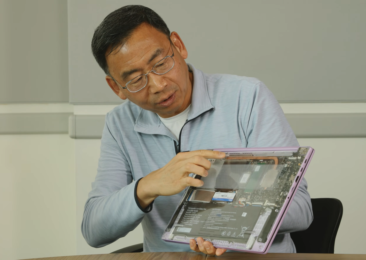Intel Firefly laptop Sam Gao cooling