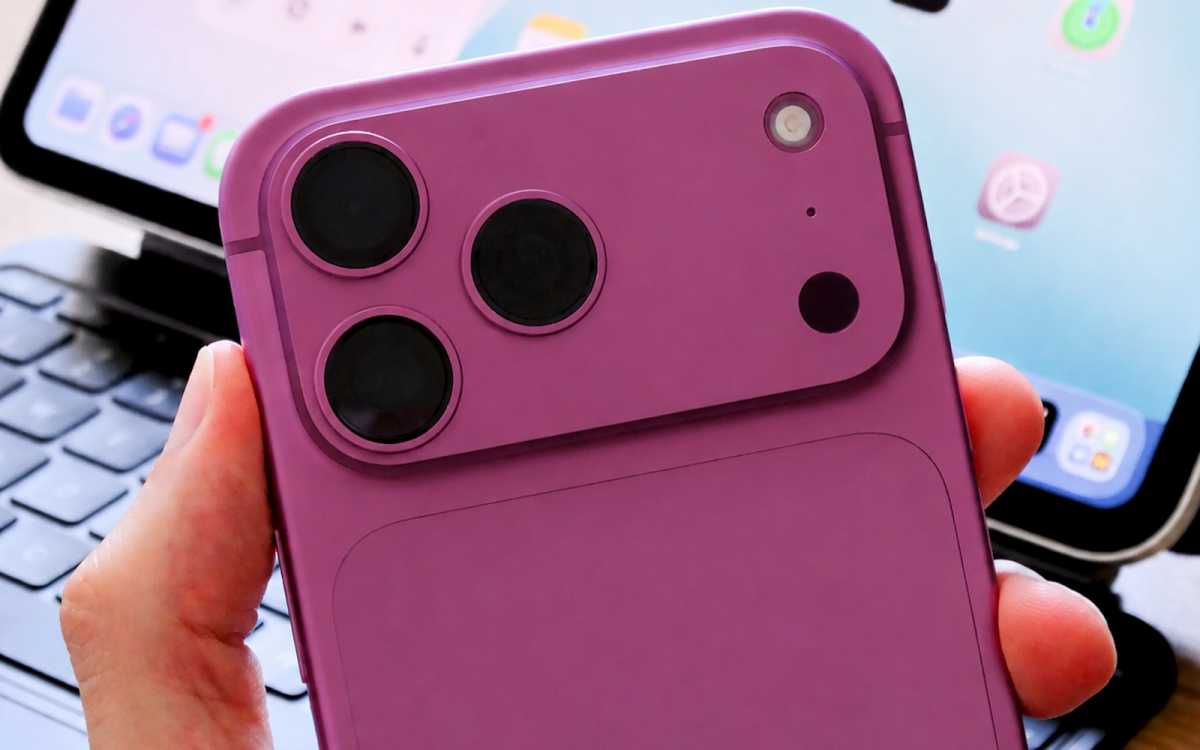 iPhone 18 Pro Cherry Red Mock Up