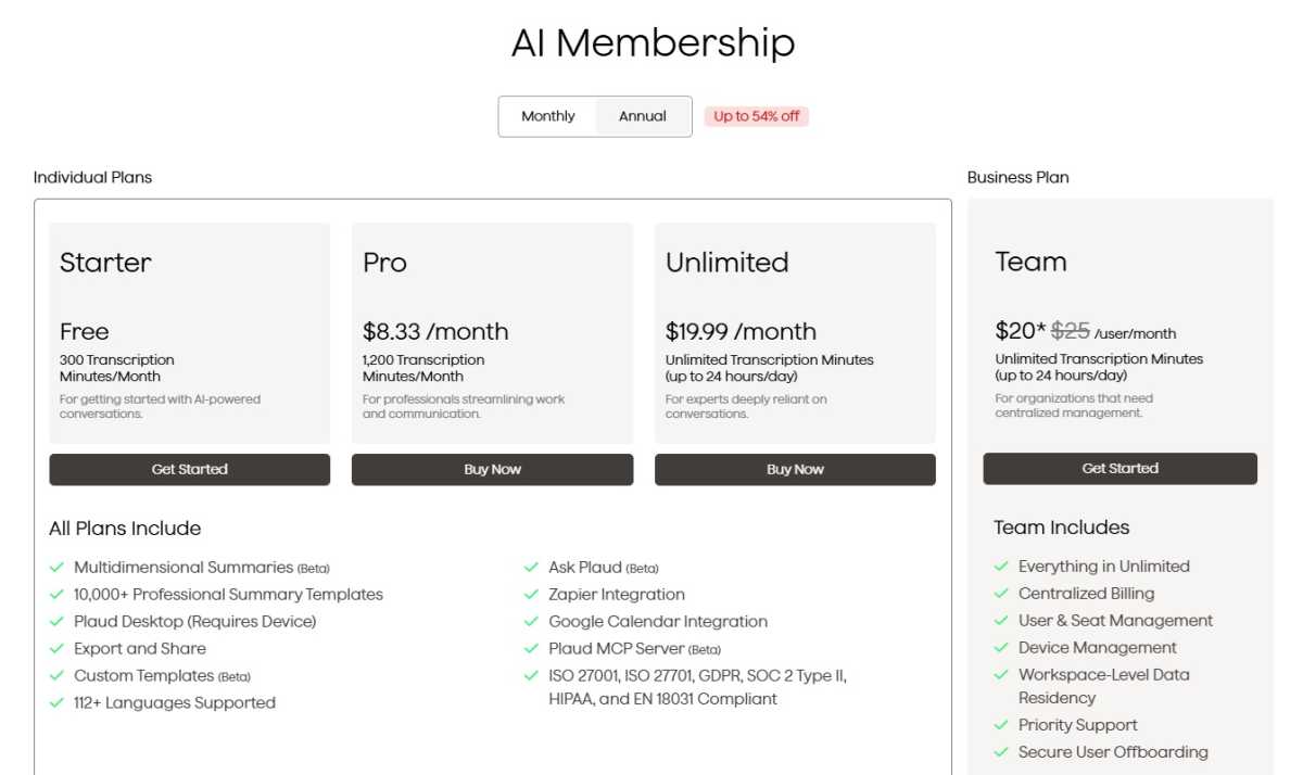 Plaud AI plans