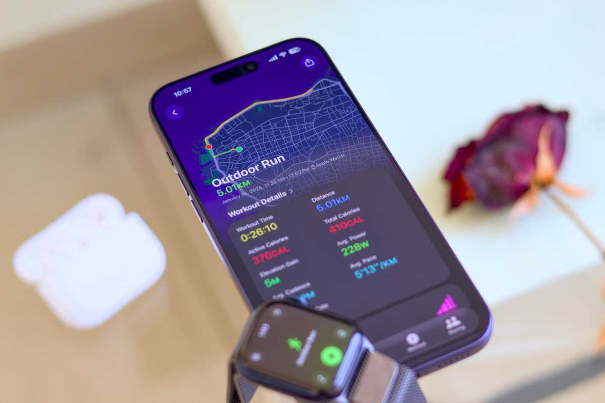 Refreshed Fitness workout screen on iOS 27
