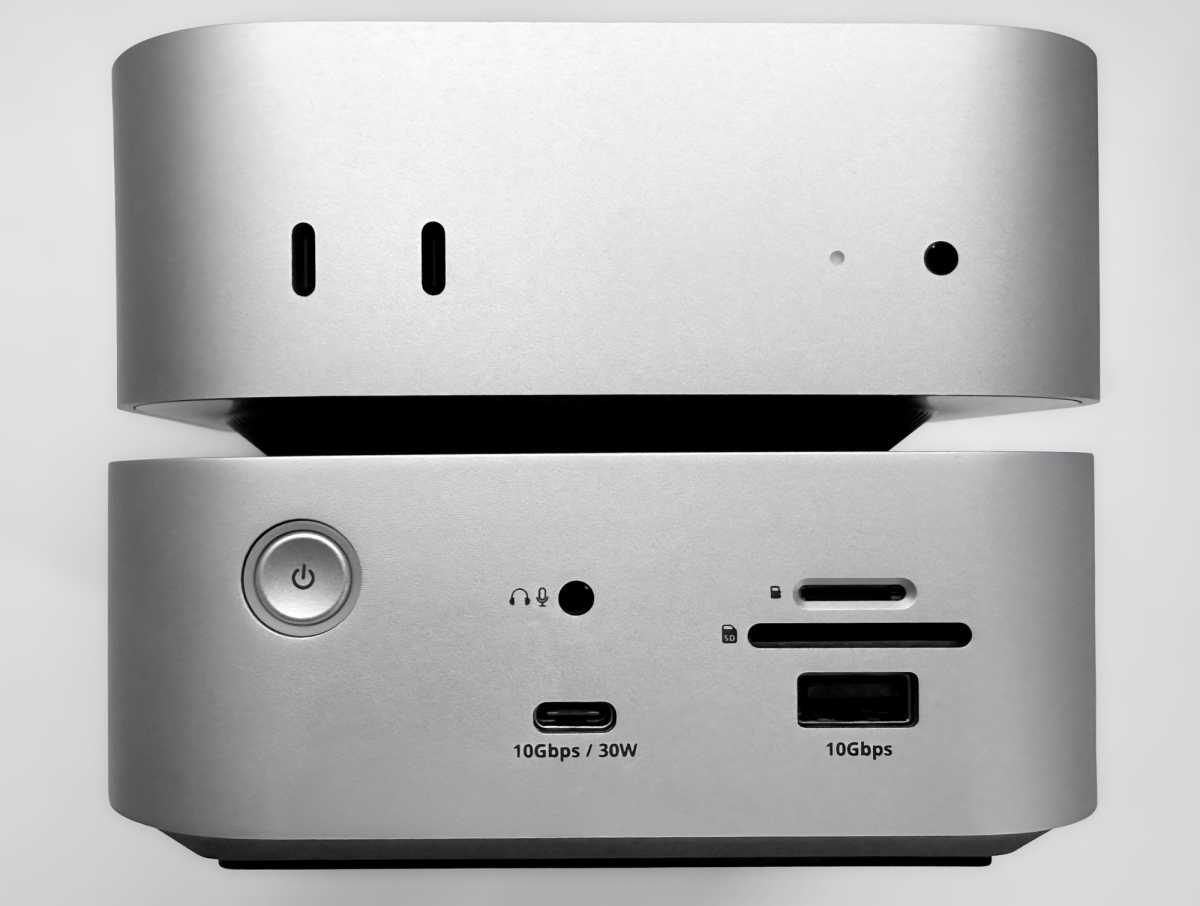 Satechi Thunderbolt 5 CubeDock SSD with Mac mini 2