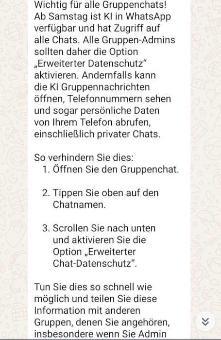 Whatsapp Kettenbrief