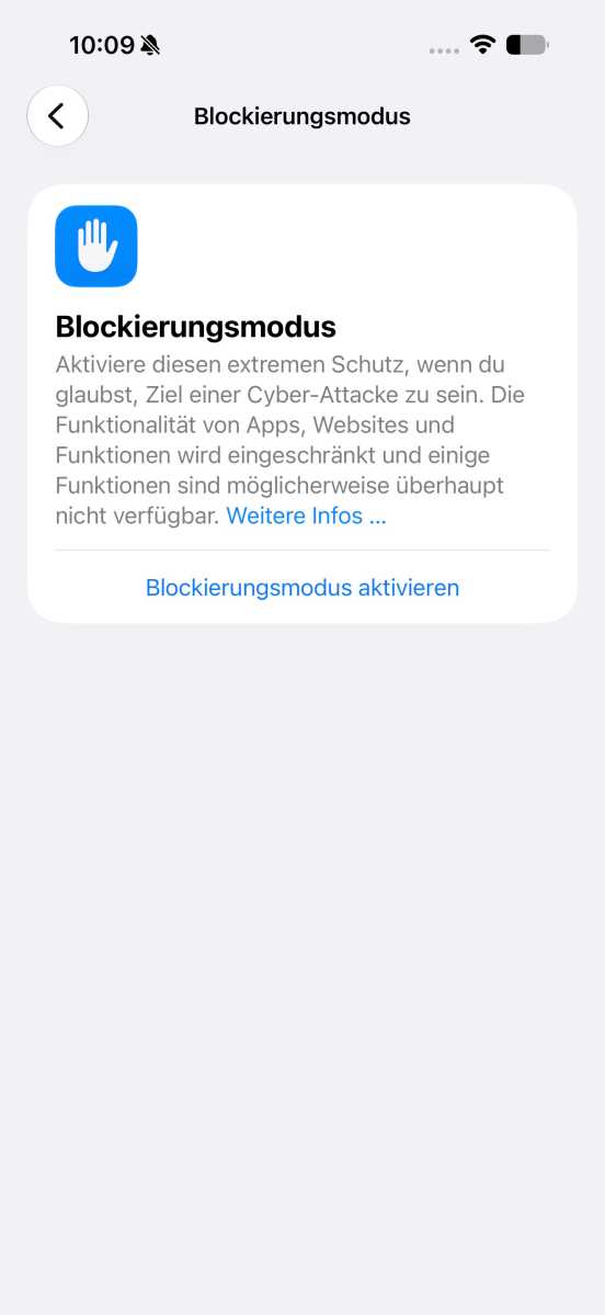 Lockdown-Modus auf dem iPhone: Maximale Sicherheit, aber nicht ohne Einschränkungen