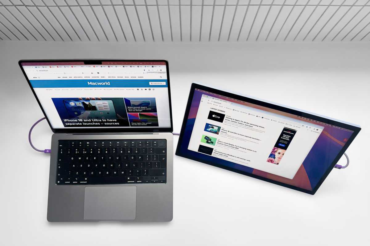 espresso Lite 15 portable monitor and MacBook 14in