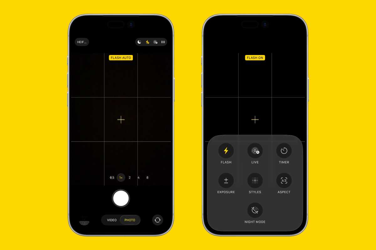 iPhone Camera app Flash toggle
