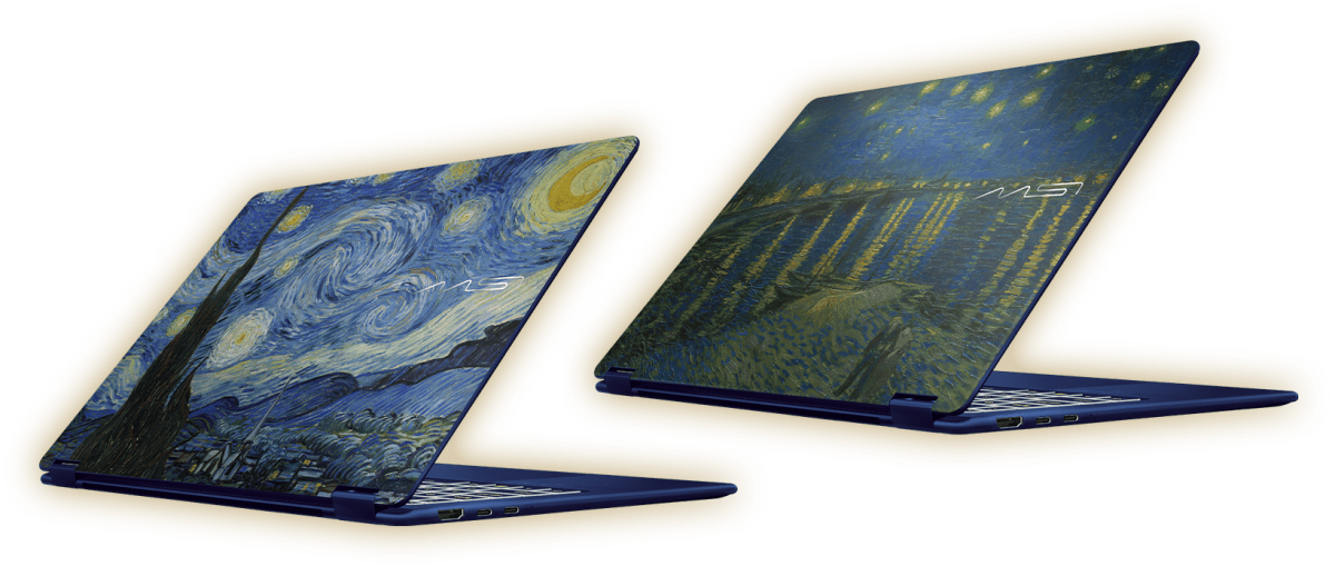 Prestige 14 Flip AI+ Van Gogh laptop